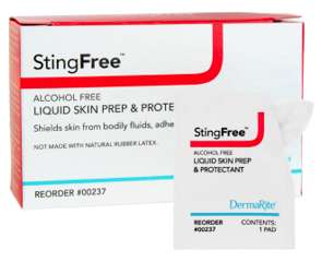 DermaRite StingFree Protective Skin Barrier Wipes Prep Pads Alcohol Free -50- 00237