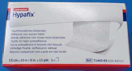 BSN Hypafix Leukoplast Dressing Retention Sheet/Tape 6-inx11Yds 71443-03 4211