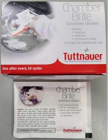 TUTTNAUER Chamber Brite Clean And Shine Autoclave Reservoir Cleaner Packets 10 CB0010 From Chicago Tuttnauer Dealer