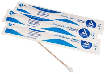Dynarex Cotton Tipped Applicators 6-in Sterile 1s -100 4304