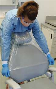 Crosstex Clear Dental Chair Half-Sleeve 27-1/2-inx24-in 225 Roll BCCS