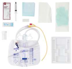 Medline Silicone-Elastomer 2-Layer Foley Catheter Tray 18FR 10mL -1- DYND11008