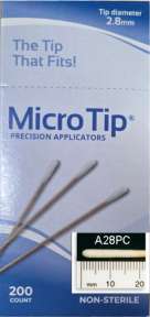 Micro-Tip Cotton Podiatric Applicators NS 6-in 2.8mm -200 A28PC