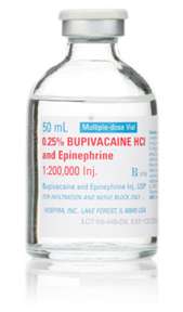 Bupivacaine 0.25% 50mL w/EPI HCI Injection USP *RX* MDV 00409-9043-01