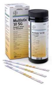 Siemens Multistix 10 SG Urine Reagent Test Strips -100 2161