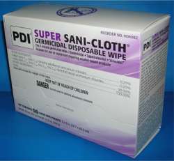 PDI Super Sani-Cloth Large Disposable Wipes 5-inx8-in -50