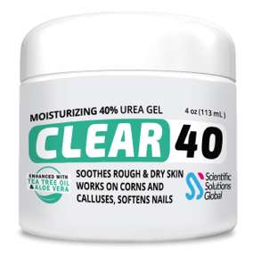 CLEAR BARE 40% Urea Moisturizing Gel For Rough Dry Skin -4 Oz- CLEAR40 BARE40