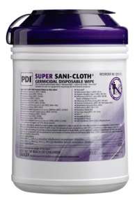 PDI Super Sani-Cloth Germicidal Surface Disinfectant Wipes 7.5-inx15-in -65 - Buy Online From Chicago Medical Supply