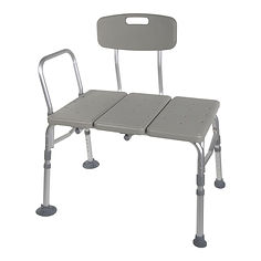 BENCH, TRANSFER W/BACK ALUMINUM FRAME 400LB