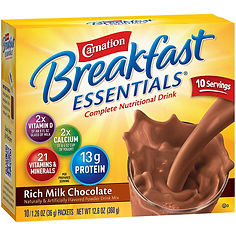 CARNATION BREAKFAST ESSENTIAL, PDR CHOC (10/BX 6BX/CS)