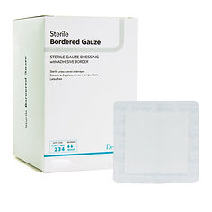 GAUZE, BORDERED STERILE ISLAND 4X8 (25/BX)